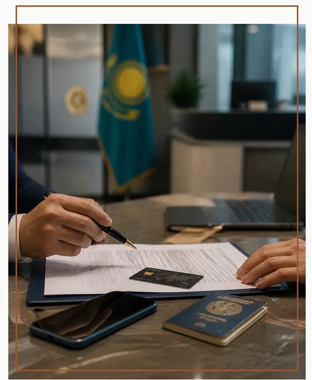 Открытие счета и банковской карты в Казахстане в Новошахтинске